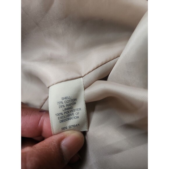 J. Jill Suit Jacket Womens Medium Tweed Beige Art To Wear Old Money Long - Picture 6 of 8